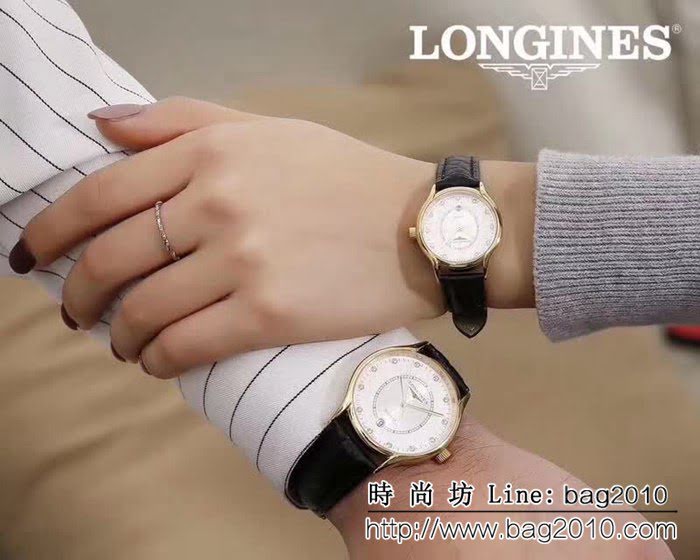 LONGINES浪琴 銷量冠軍 精緻情侶對表 WSS2435